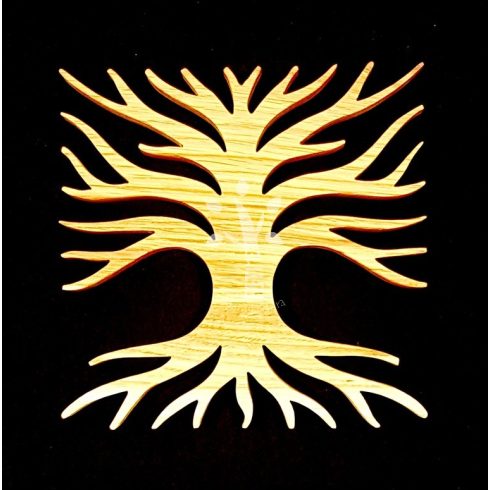 "Négyszögletű kerek erdő 1" edényalátét (NFA1)