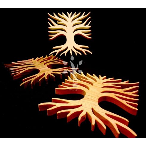 "Négyszögletű kerek erdő 1" edényalátét (NFA1)