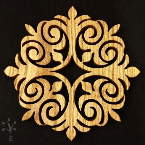 Ornamentikus mintázatú edényalátét dekoráció (OMM-6)