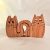 Zo-ZOO World  kitten couple  Wooden Magnet – Scroll Saw Handmade Animal Figure