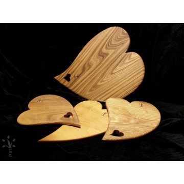 Heart-shaped chopping boards