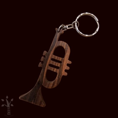 Trombita kulcstartó