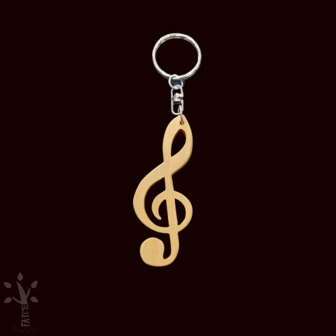 Violinkulcs kulcstartó