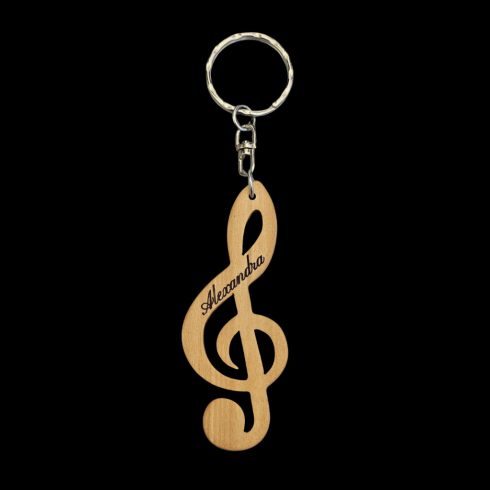 Violinkulcs kulcstartó